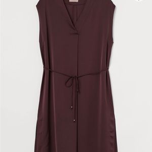 H&M Chocolate Satin Dress